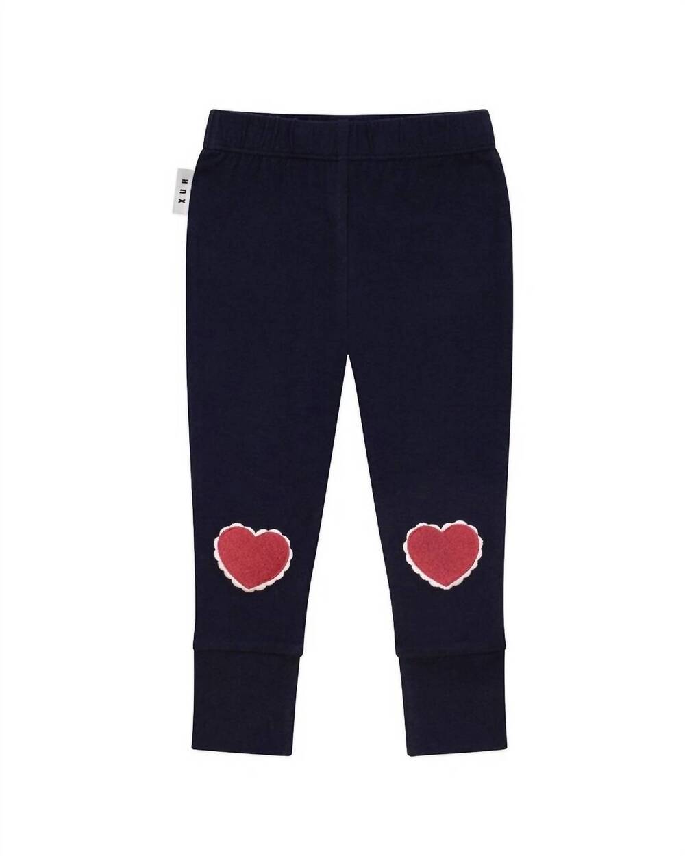 NEW HUXBABY kid's i heart u leggings in navy